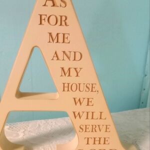 Set of wooden,Peter Graham Dunn Amish Hand made letters.